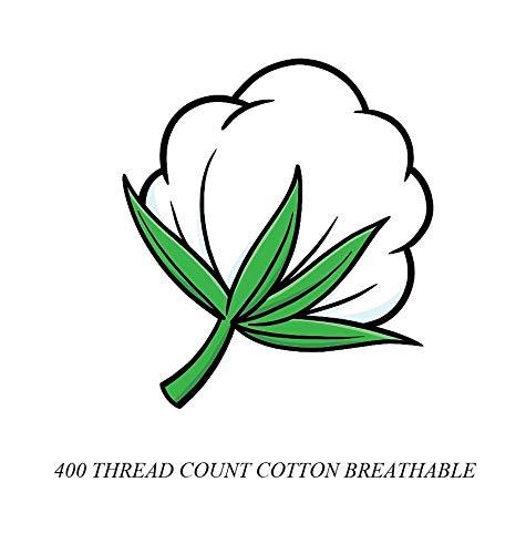 NeemKaroli Top Split Cal King Sheets Sets For Adjustable Bed-Flex Head King Sheets Sets for Adjustable Beds-Half Split Sheets-28 inches Split Top California King Sheets-Cotton Top Split Sheets(Chocolate Stripe)