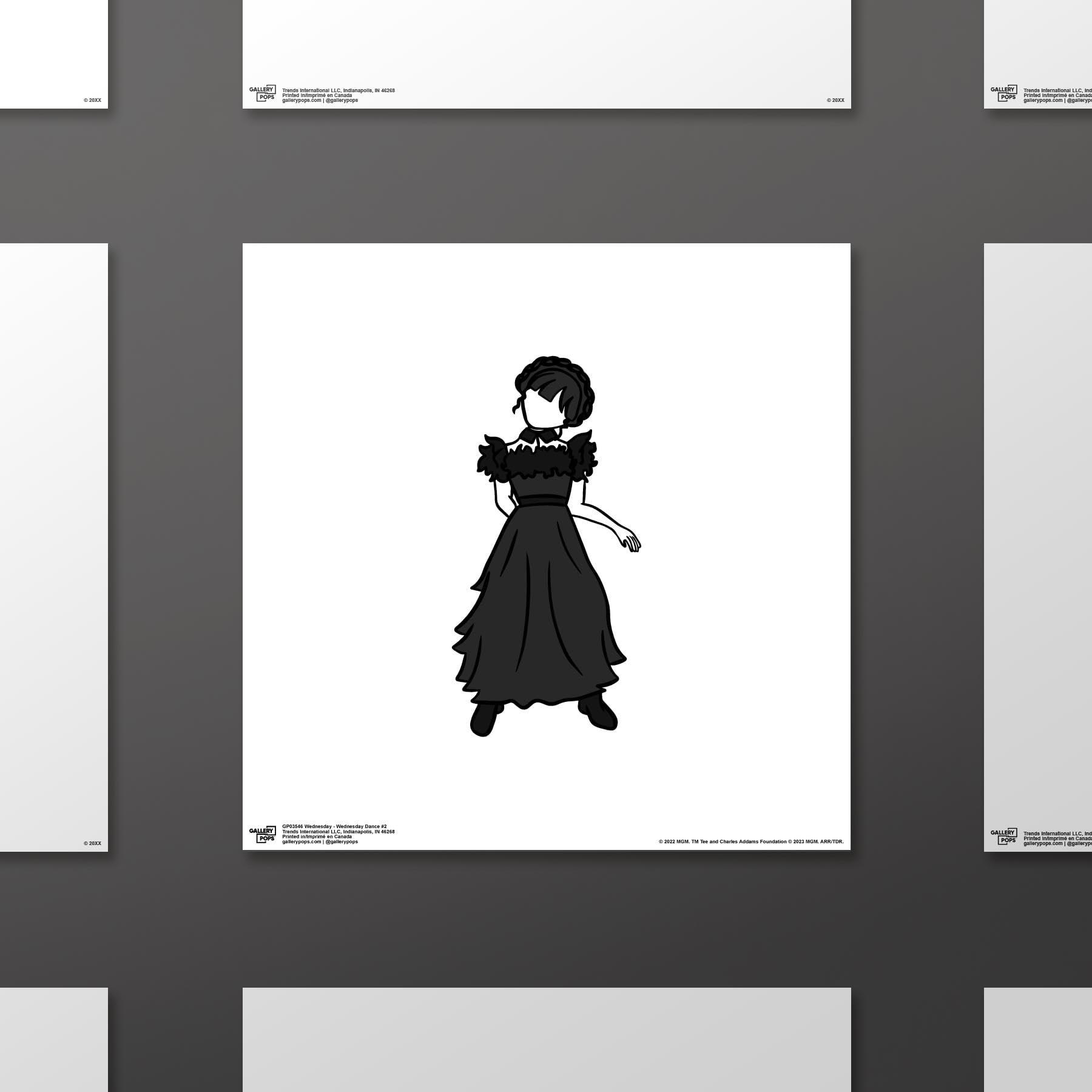 Trends International Trends International Gallery Pops Wednesday - Wednesday Dance #2 Wall Art Wall Poster, 12.00\" x 12.00\", Unframed Version