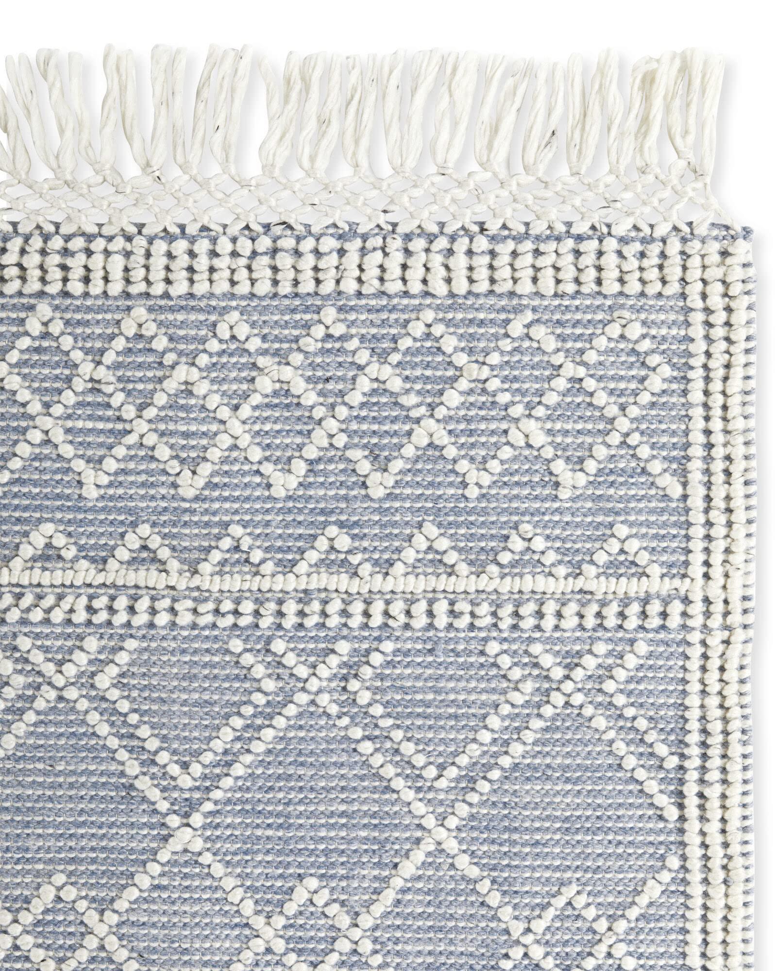 Natural Weave Natural Weave Handwoven Modern Wool Area Rugs, Color : Ivory/Blue (8' x 10')