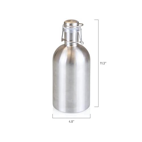 LEGACY - a Picnic Time Brand Stainless Steel 64-Ounce Beer Growler by LEGACY - a Picnic Time Brand, Silver Finish