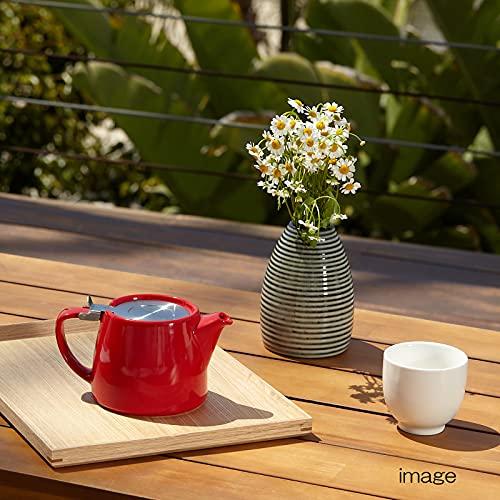 FORLIFE FORLIFE Stump Teapot with SLS Lid and Infuser, 18-Ounce, Red