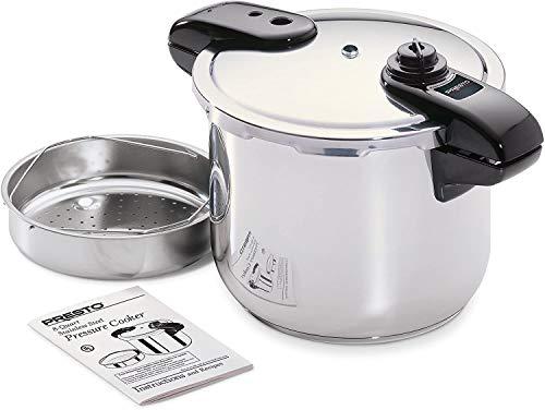 Presto Presto 8-Quart Stainless Steel Pressure Cooker, Silver