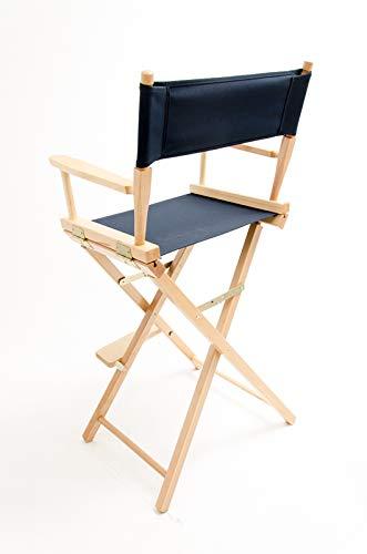 Gold Medal Chairs Gold Medal Bar-Height (30") Director's Chair, Natural Finish
