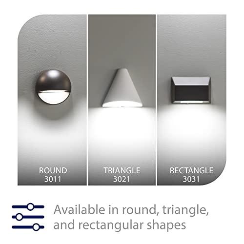 WAC Lighting WAC Landscape Lighting, Rectangular LED 12V Deck and Patio Light 2700K Warm Built-in LED in Black