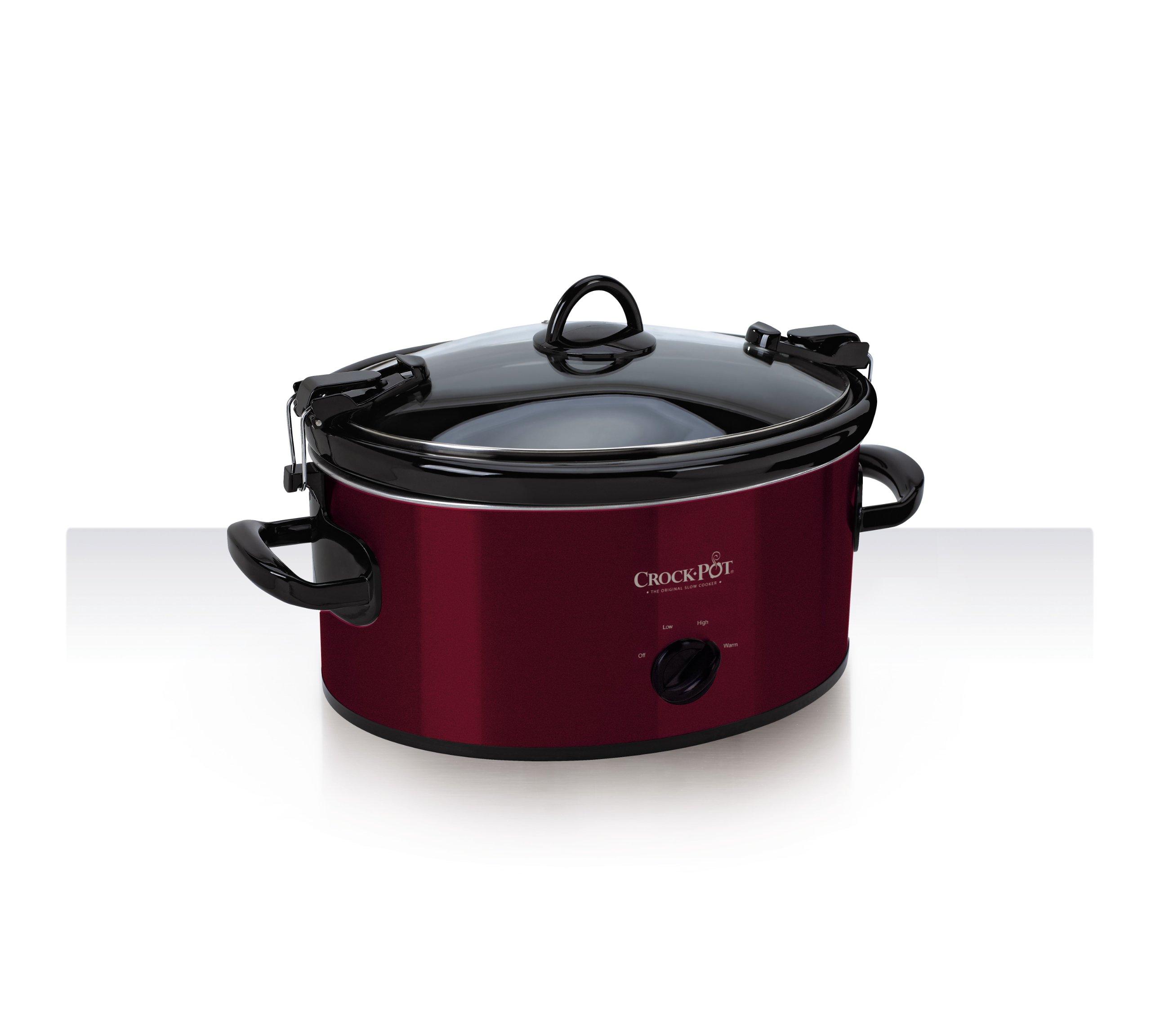 Crock-Pot Crock-Pot 6-Quart Cook & Carry Oval Manual Portable Slow Cooker, Red - SCCPVL600-R