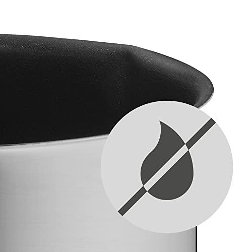 WMF WMF Milk Pot Ø 14 cm Approx. l Pouring Rim Cromargan Stainless Steel Brushed Suitable for All Stove Tops Including Induction Dishwasher-Safe