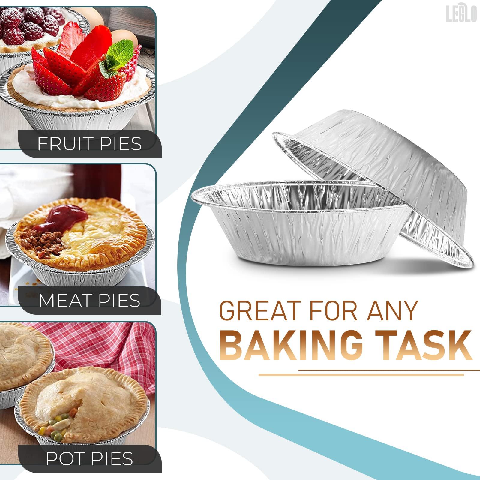 LEGLO Silver Aluminum Foil Tart Pan - 100Pcs Disposable Mini Pie Tins Round Pan for Cake Pie Tin Foil Pans Tin - Tin 2.9 inch Liners Aluminum Pans Disposable Mini Tart Pan Mini Cheesecake Pans for Baking
