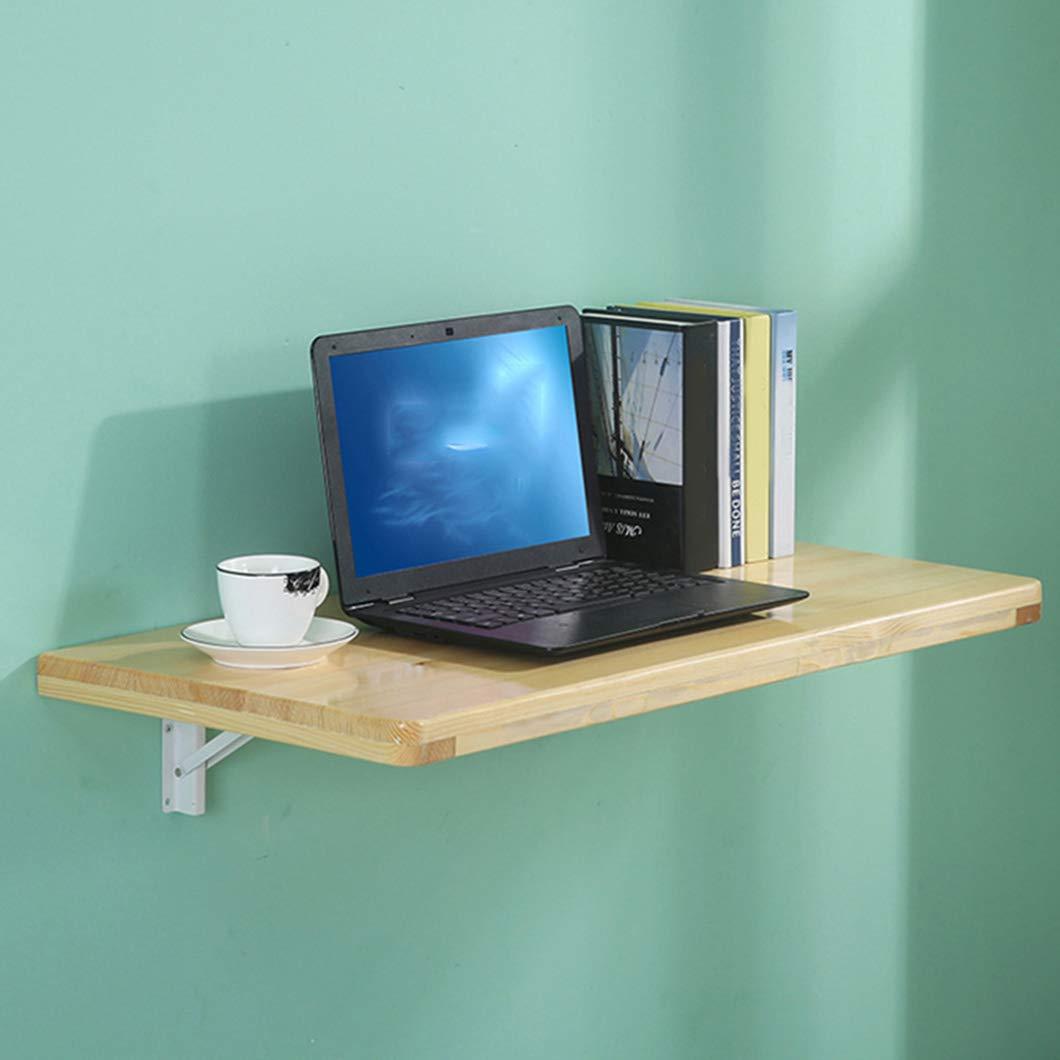 SYTH Wall-Mounted Drop-Leaf Table Folding Kitchen Dining Tables Desk,Workbench,for Study, Bedroom, Bathroom or Balcony, Pine