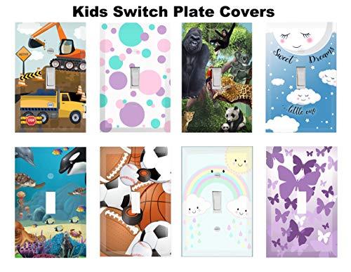 Create-A-Mural Fire Alarm Cool Light Switch Plate Cover for Teens Room Fun Novelty Gift Decorative Decor Bedroom (Fire Alarm)