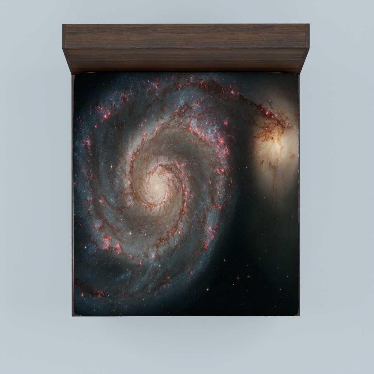 WHYATT WHYATT Queen Shallow Pocket Sheets Universe,Planet Fitted Top Sheets Premium Soft Queen Size