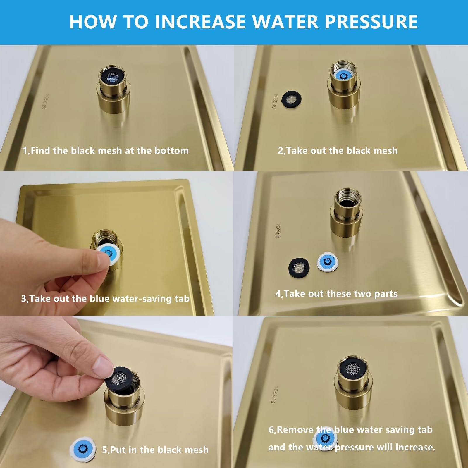 Lordear Lordear 12 Inch Rainfall Shower Head Polish Chrome Solid Ultra Thin 304 Stainless Steel Rain Setting Shower Heads,Waterfall Full Body Coverage with 144 Silicone Nozzles