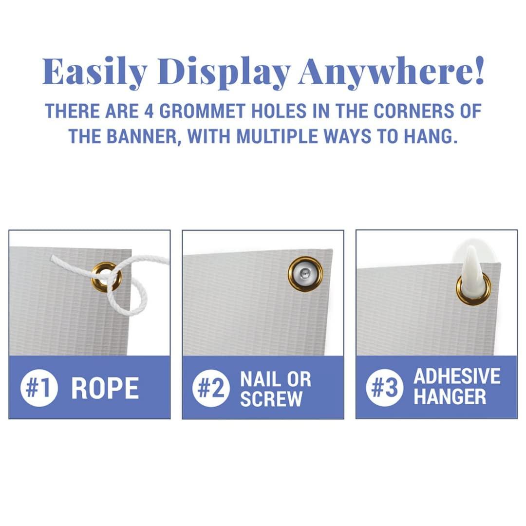 NICE MEMORY Custom Happy Birthday Vinyl Banner Sign, Personalized Party Backdrop, Gift, and Decoration - From NiceMemoryLLC. (Style-21)