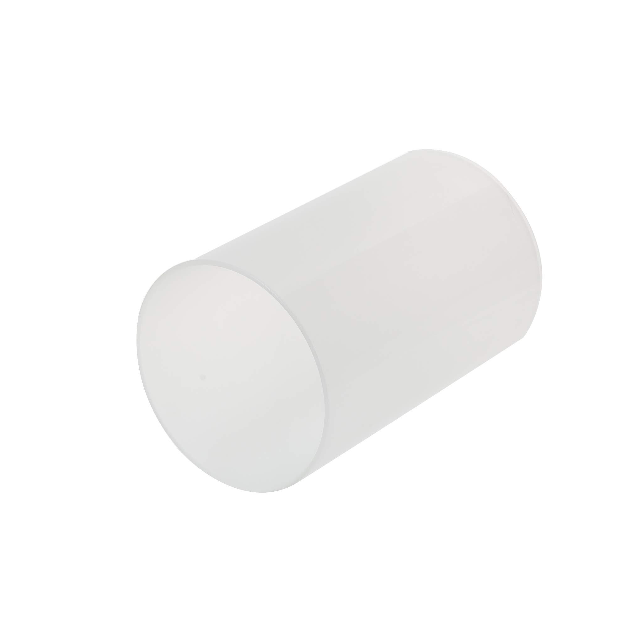 KICHI KICHI Various Size Frosted Glass Hurricane Candle Holders, Chimney Tube, Frosted Glass Cylinder Open Both Ends, Open Ended Hurricane, Frosted Lamp Shade for 5\" x 18\" Multiple Specifications