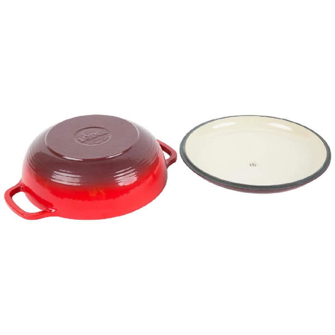 Lodge Lodge EC3D43 Color Enamel Dutch Ovens, 3 Qts, Gradated Red - Cast Iron Cookware-EC3D43