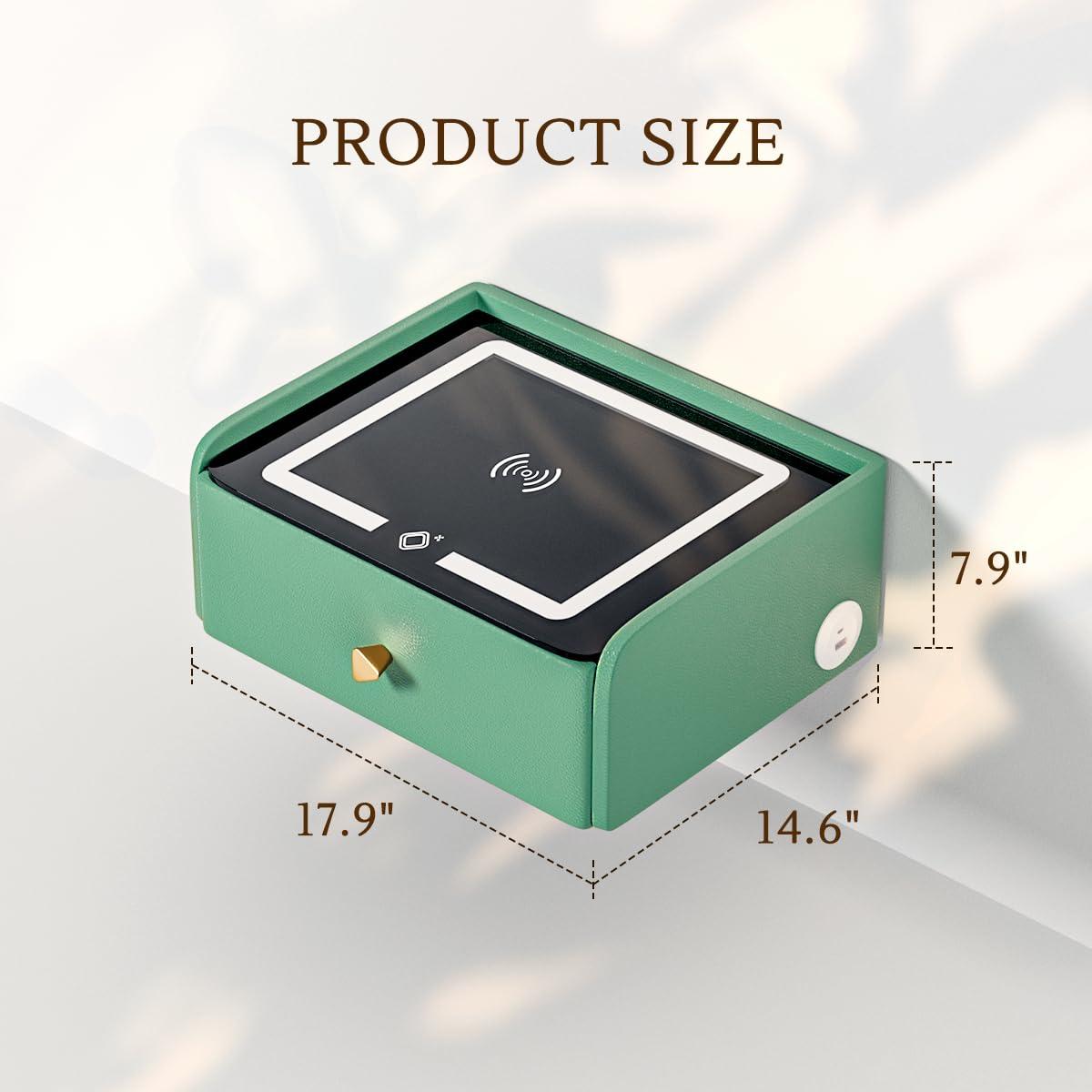 HOMEMORE HOMEMORE Smart Nightstand Floating Bedside Table LED Nightstand with Charging Smart Nightstand Bedroom Options for Young People.