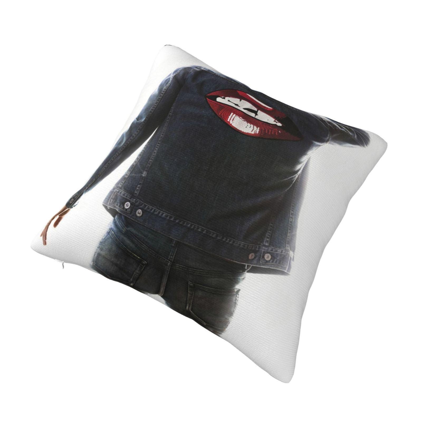 CPAPS Rob Music Thomas Double Sided Plush Zipper Throw Pillow Covers Graphic Pillowcase Square Cushion Cover 18\"x18\"