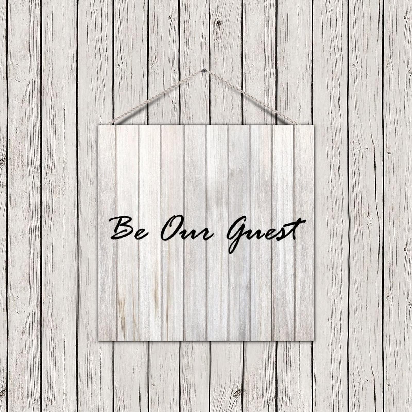 Generic Wooden Pallet Sign Wedding Sign Be Our Guest Country Wooden Sign Plaque with Sayings Wood Craft Sign Chic Style Home Hanging Sign Home Sign for Wedding Decor