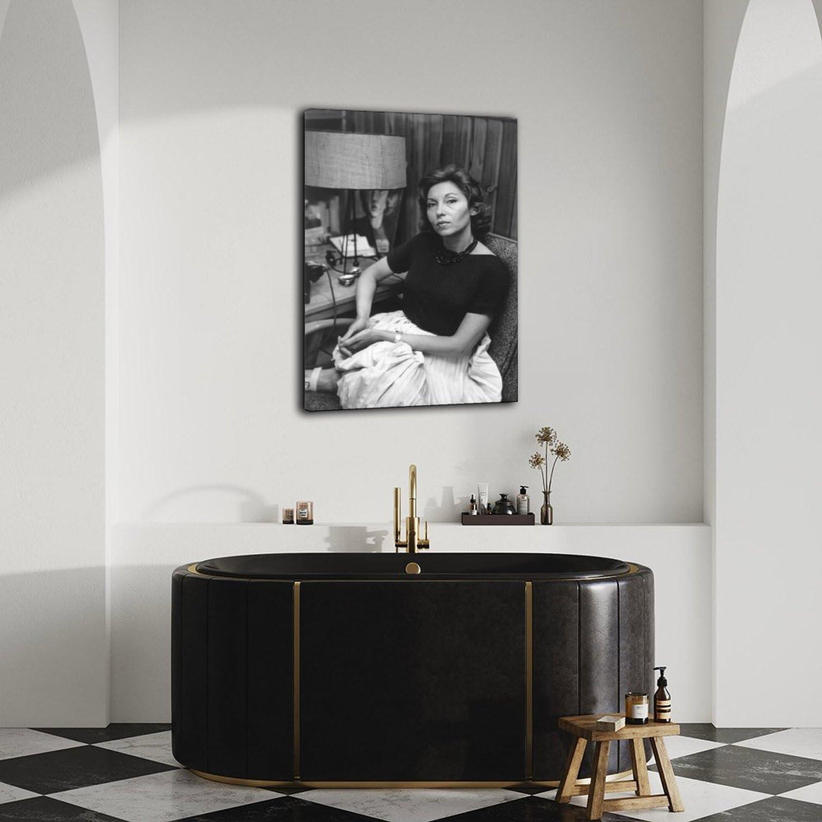 SXDIYF SXDIYF Clarice Lispector Writer Portrait Poster 1 Canvas Painting Wall Art Poster for Bedroom Living Room Decor 12x18inch(30x45cm)