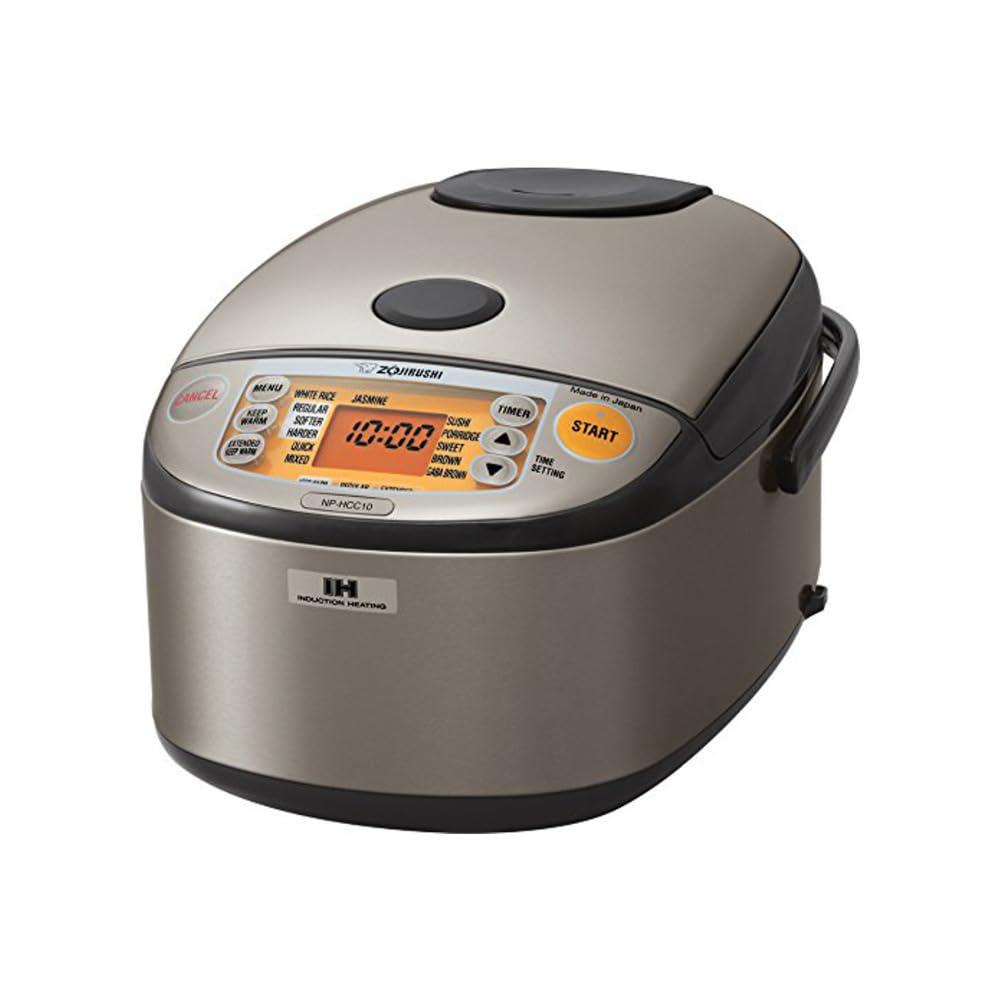 Zojirushi Zojirushi NP-HCC18XH Induction Heating System Rice Cooker and Warmer, 1.8 L, Stainless Dark Gray