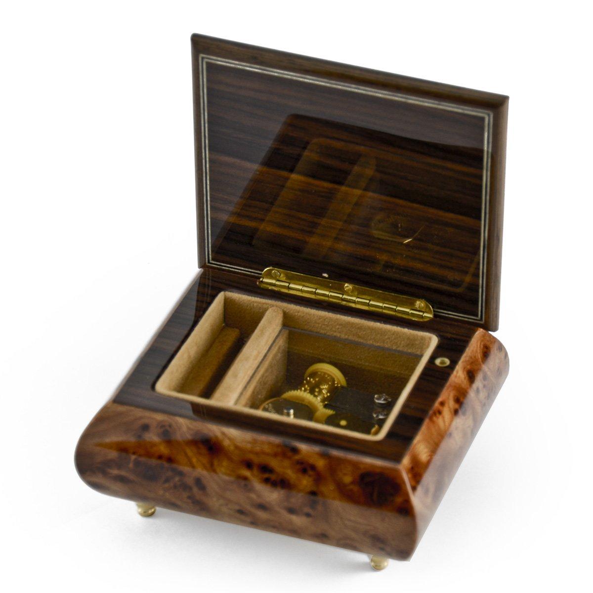 MusicBoxAttic Incredible Graduation Cap with Diploma Wood Inlay Music Box - Many Songs to Choose - are You Lonesome Tonight