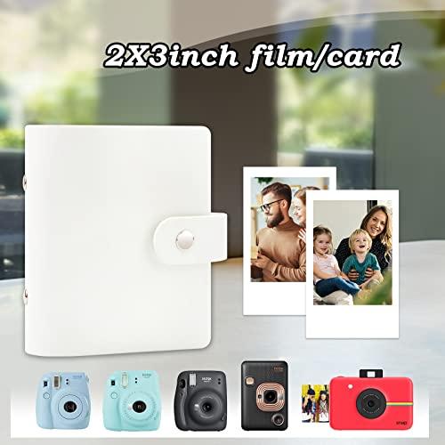 Ruibytree 52 Pockets Mini Photo Album for Fujifilm Instax Mini Instant Film, Polaroid Snap, Z2300, SocialMatic Instant Cameras & Zip Instant Printer (White, 1Pack)