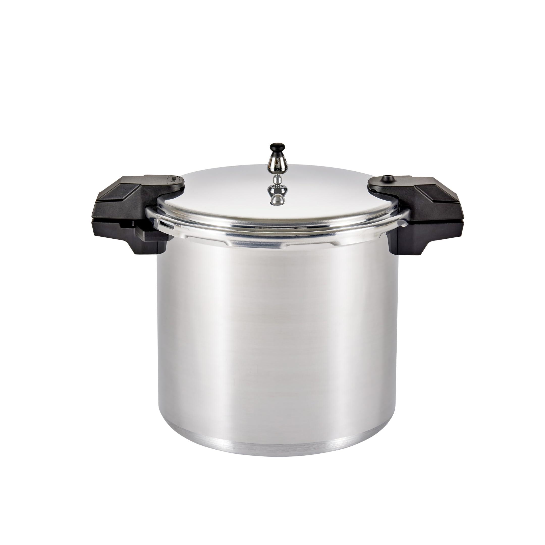 Mirro Mirro - 7114000221 Mirro 92122A Polished Aluminum 5 / 10 / 15-PSI Pressure Cooker / Canner Cookware, 22-Quart, Silver