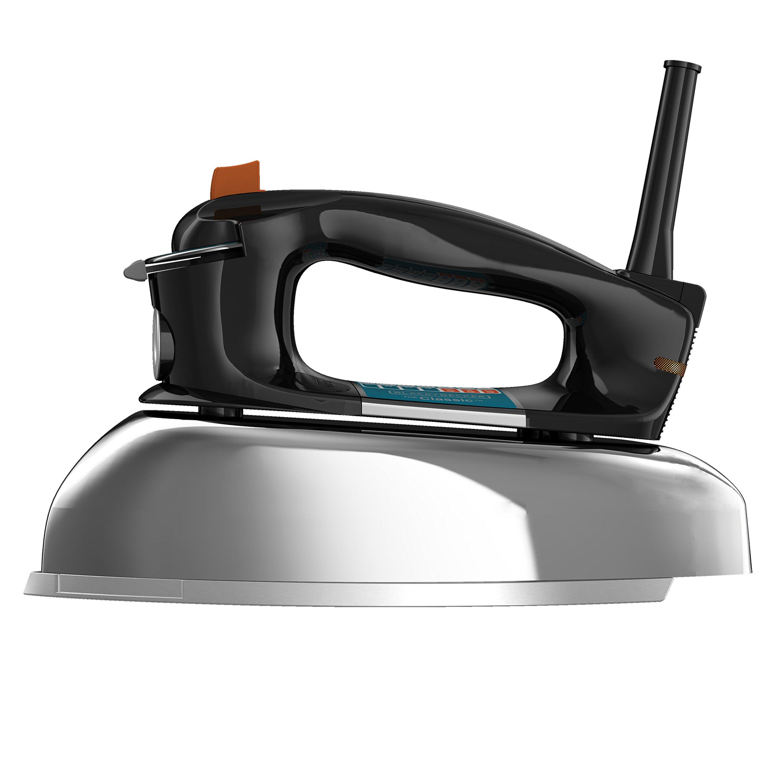 BLACK+DECKER BLACK+DECKER Classic Iron with Aluminum Soleplate, F67E-T