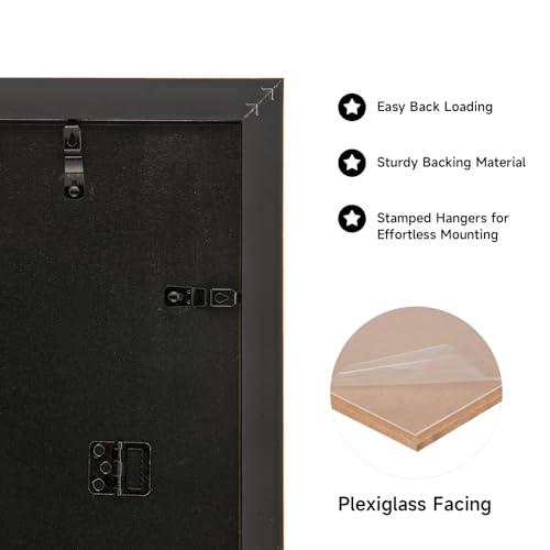 euwazram euwazram Suede 11x17 Frame - Single Frame, Christmas Elegant Gray 11 x 17 Poster Frame with Mat for 9x12, 11x17 Picture Frames for Artwork, Puzzles, Photos and Movie Posters