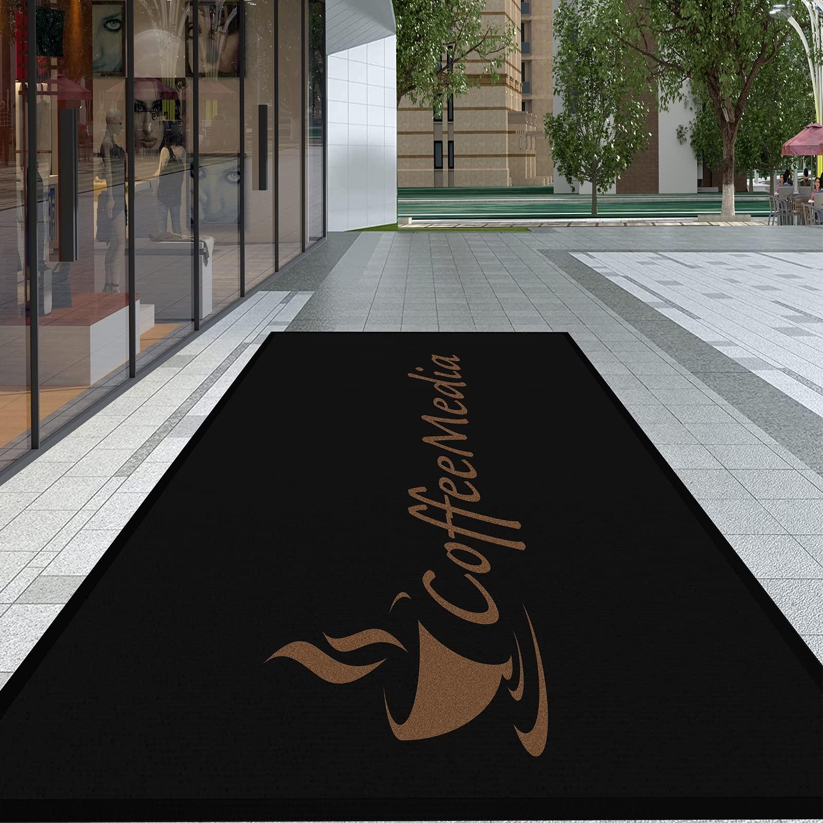 TOMCUSTOM Custom Rug Doormat Personalized Commercial Carpet with Any Size Color Logo Shape Pattern Non Slip Rugs for Indoor Outdoor Runner Washable Entrance Mat Suitable for Hotel Restaurant Office