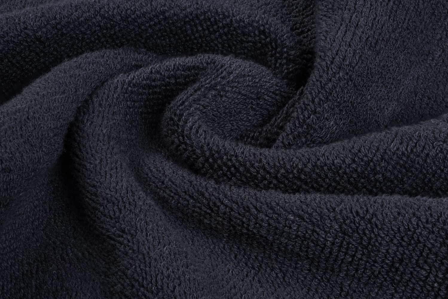 White Classic White Classic Bleach Safe Black Makeup Washcloths for Face Cleansing, 12 Pack - Super Soft Luxury Cotton Black Makeup Towels, Highly Absorbent and Quick Dry, All Makeup Remover Cloth | 13 x 13