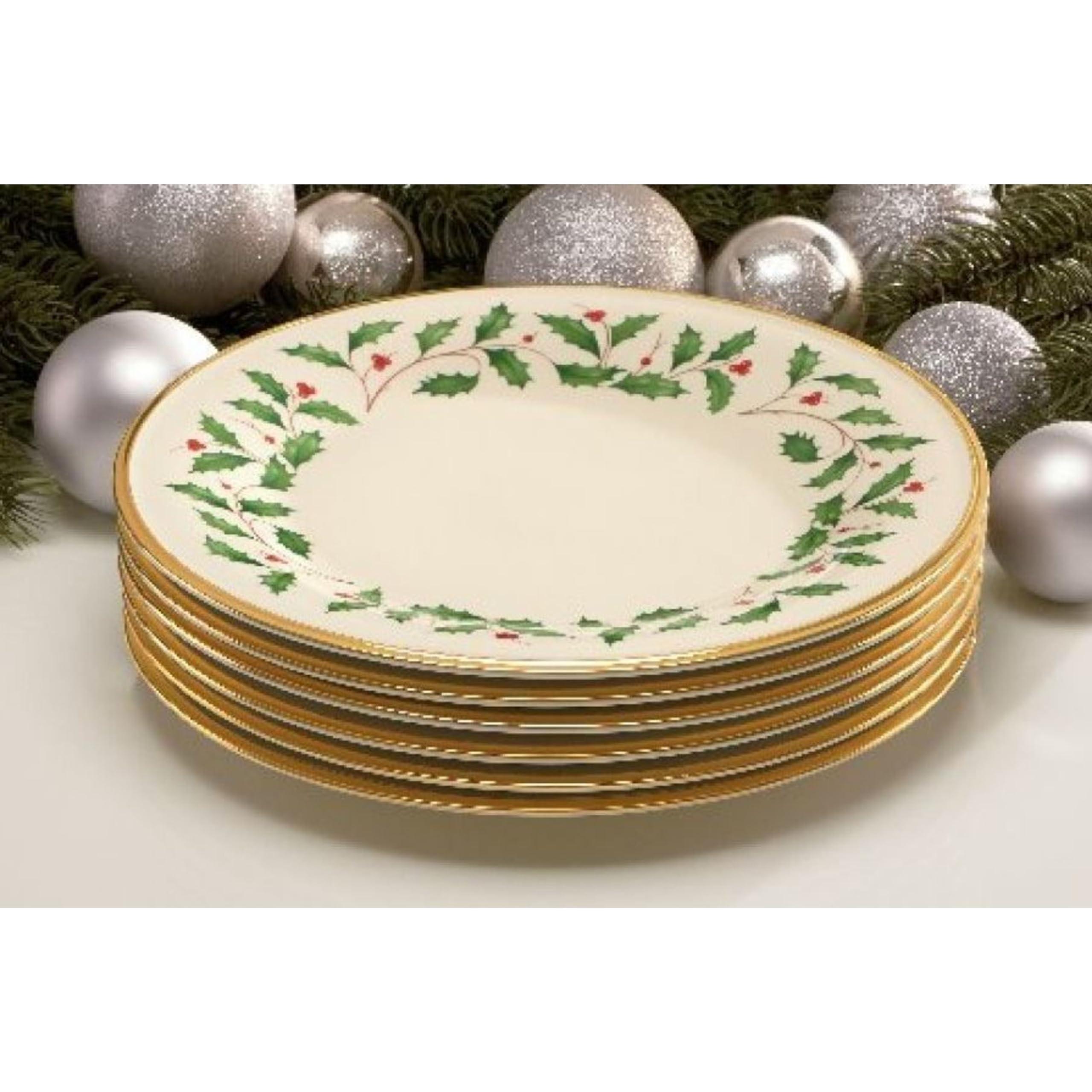 Lenox Lenox 835217 Holiday Dinner Plate Set, Buy 3 Get 6, Christmas Dinnerware
