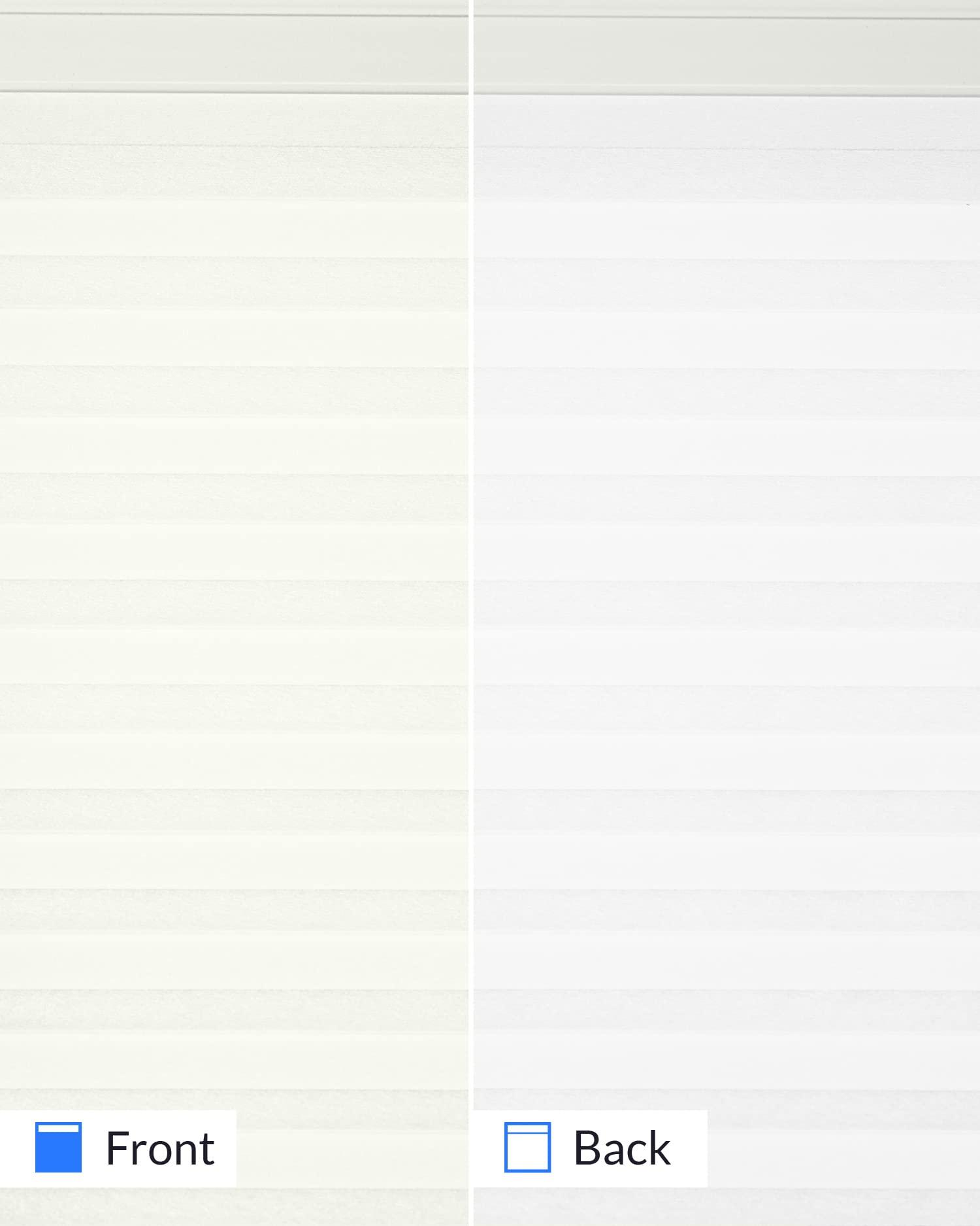 CHICOLOGY CHICOLOGY Cellular Shades, Top Down Bottom Up Shades, Blinds for Windows, Window Shades for Home, Door Blinds, Window Coverings, Cellular Blinds,Neutral White - Light Filtering, 23.75" W x 72" H