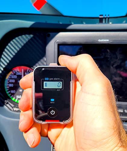 FORENSICS DETECTORS FD Car, Vehicle, Aircraft Carbon Monoxide CO Detector | Fast Low-Level 9ppm Alarm | Vehicles, Police, Pilots, Travel, Bus, Trucks | Metal Body, Small 2oz |