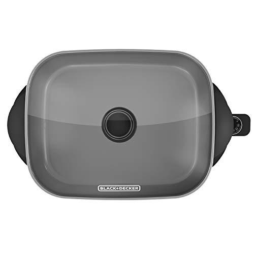 BLACK+DECKER BLACK+DECKER Electric Skillet, Variable Temperature Control, Nonstick Cooking Surface, Dishwasher Safe, Tempered Glass Lid, 12\"x15\"