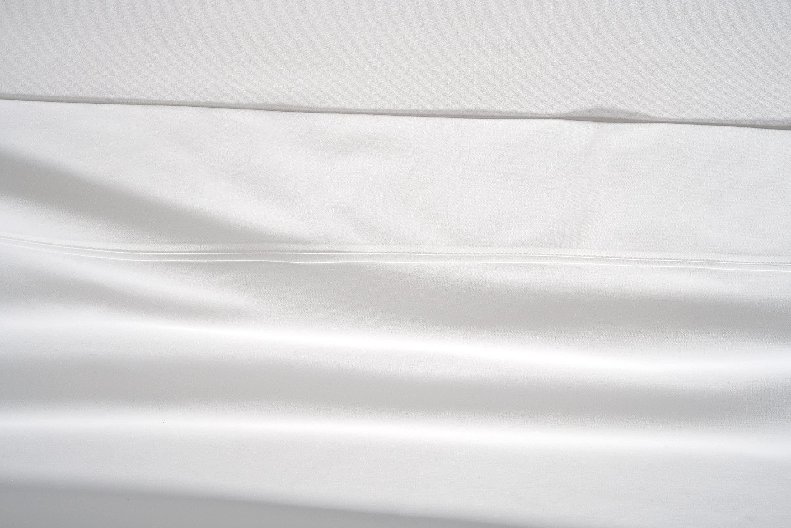 Egyptian Cotton Collection Luxury 4 Piece Egyptian Cotton Sheets Queen Size - 550 Thread Count, 100% Cotton Sheets, 10-12\" Inch Deep Pockets Queen Size Sheet Set, White