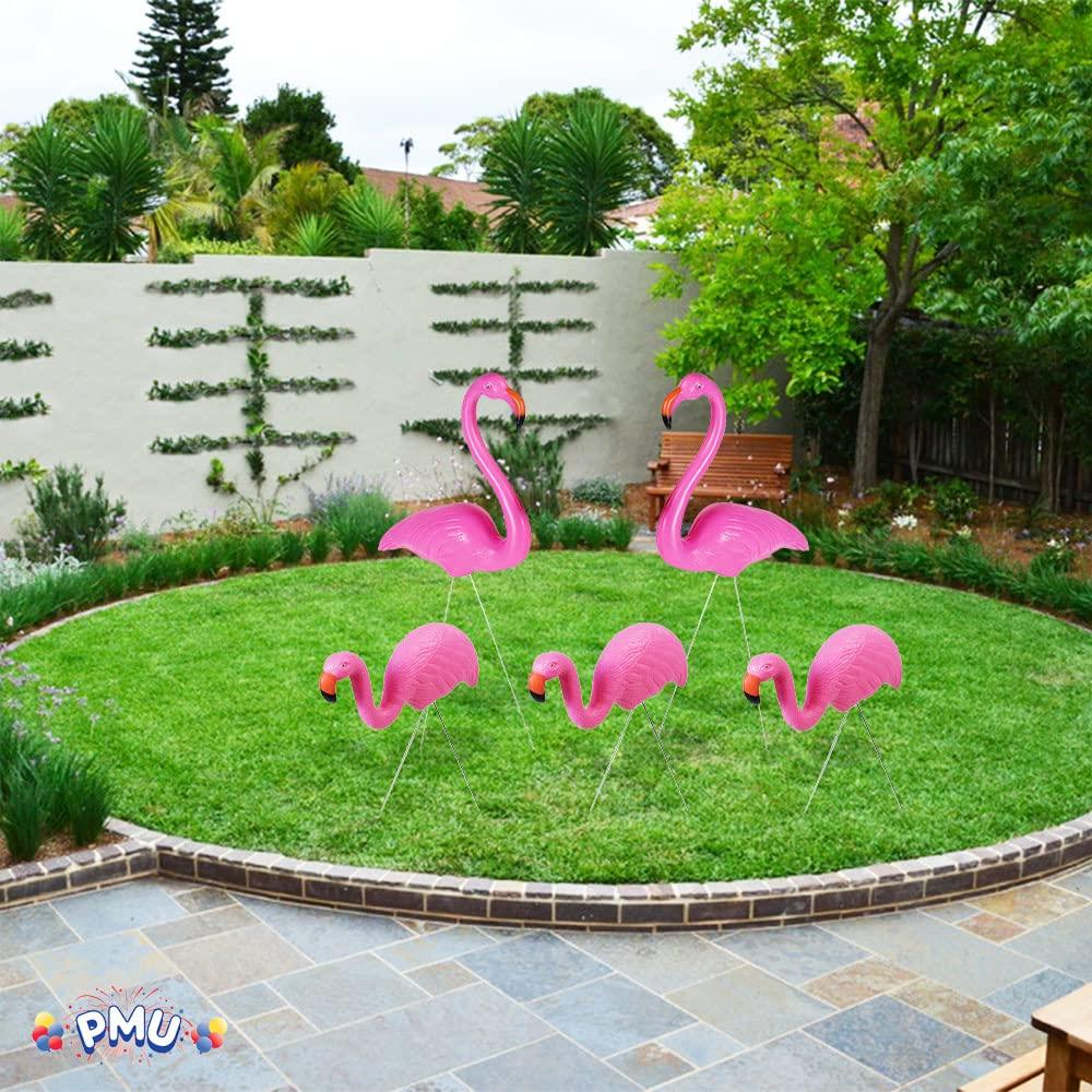 PMU PMU Flamingo Family of Five Yard Decorations Lawn Kit (5/pkg) Pkg/1