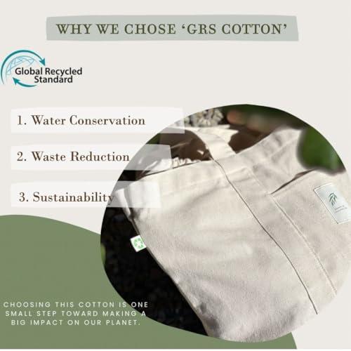 MEE AE MEEAE - Sustainable Drawstring Canvas Bag, Durable XL Tote, Reusable 14oz Bag