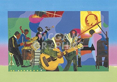 Bruce McGaw Jammin\' at the Savoy Poster Print by Romare Bearden (32 x 24)