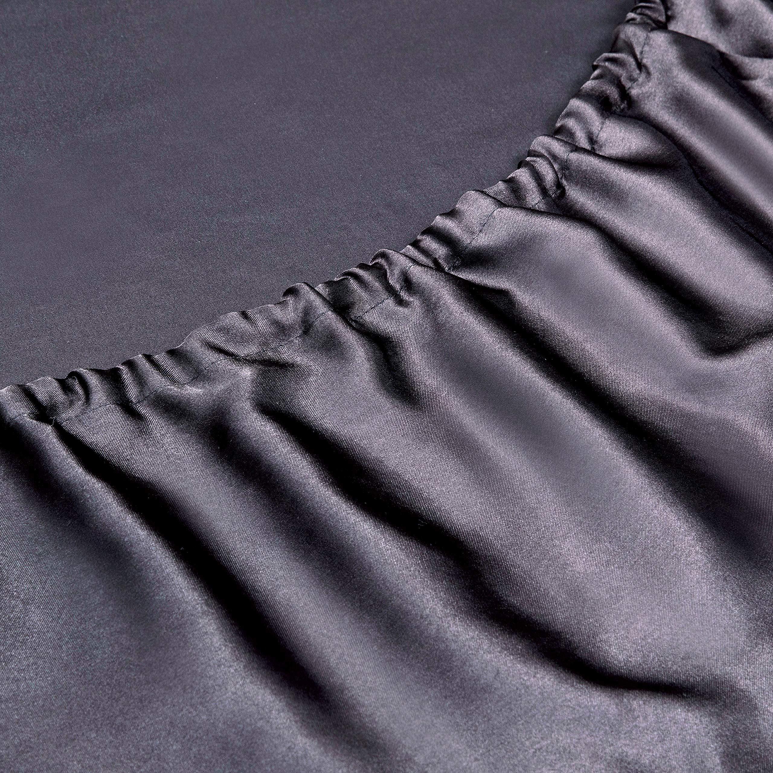 Impression Bedding Impression Bedding Silk Satin Sheets Set | Silk Satin Sheets Set Full XL | Full XL Sheets Set Sage | Silk Fitted Sheet 24 Inch Deep Pocket | 4 Pc Sheet Set | Silk Flat Sheet & Pillowcases Set.