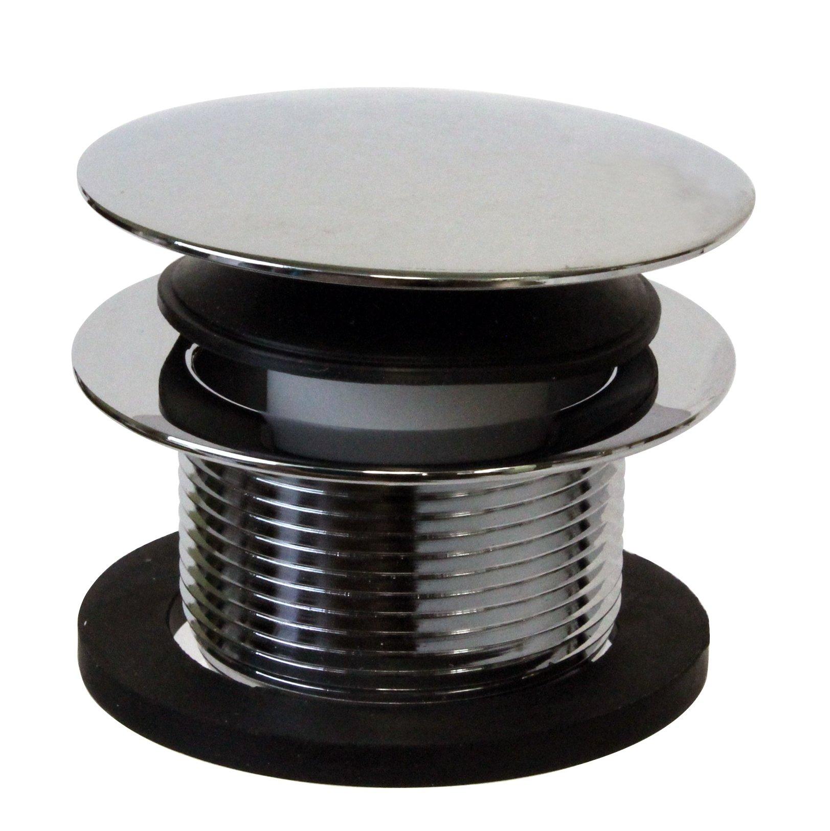 Westbrass Westbrass D398R-26 1-1/2\" NPSM Coarse Thread Mushroom Tip-Toe Bathtub Drain Stopper, Polished Chrome