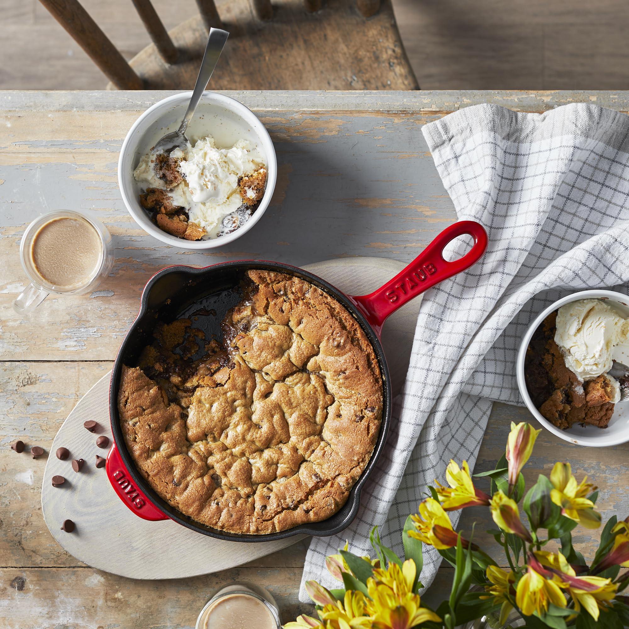 STAUB STAUB Fry Pans Cast Iron 8.5-inch Traditional Deep Skillet-Cherry