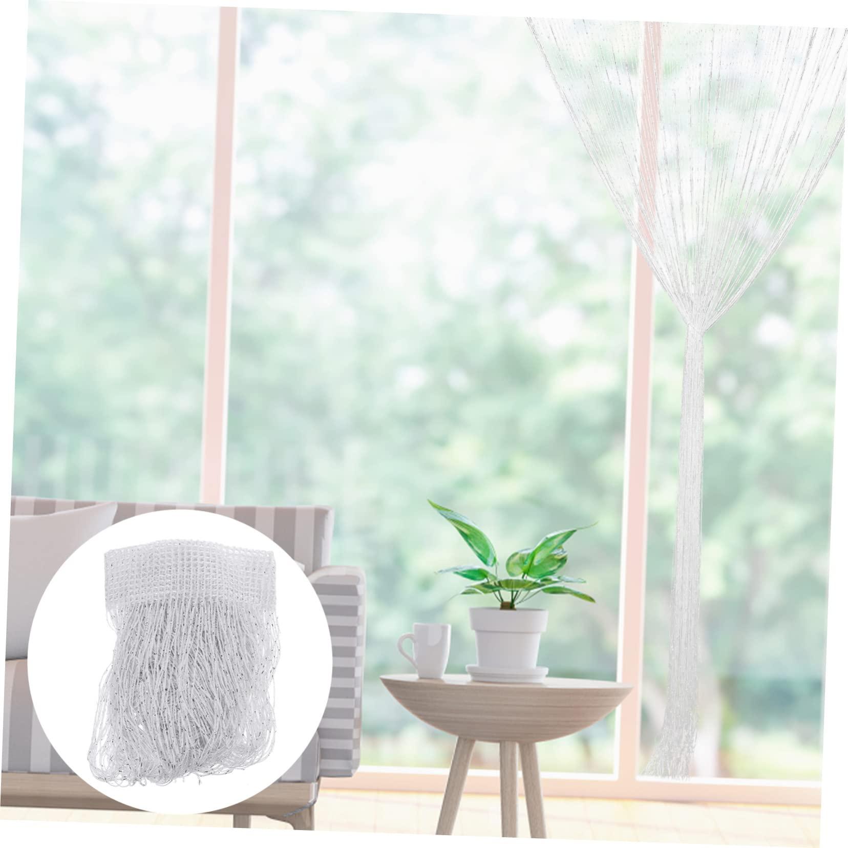 Cabilock Cabilock 2pcs String String Curtain Door Window Hallway Decor for Walls Polyester White