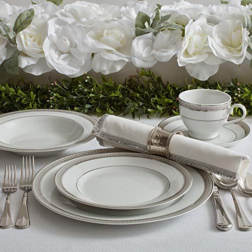 Mikasa Mikasa Platinum Crown 40-Piece Dinnerware Set, Service for 8