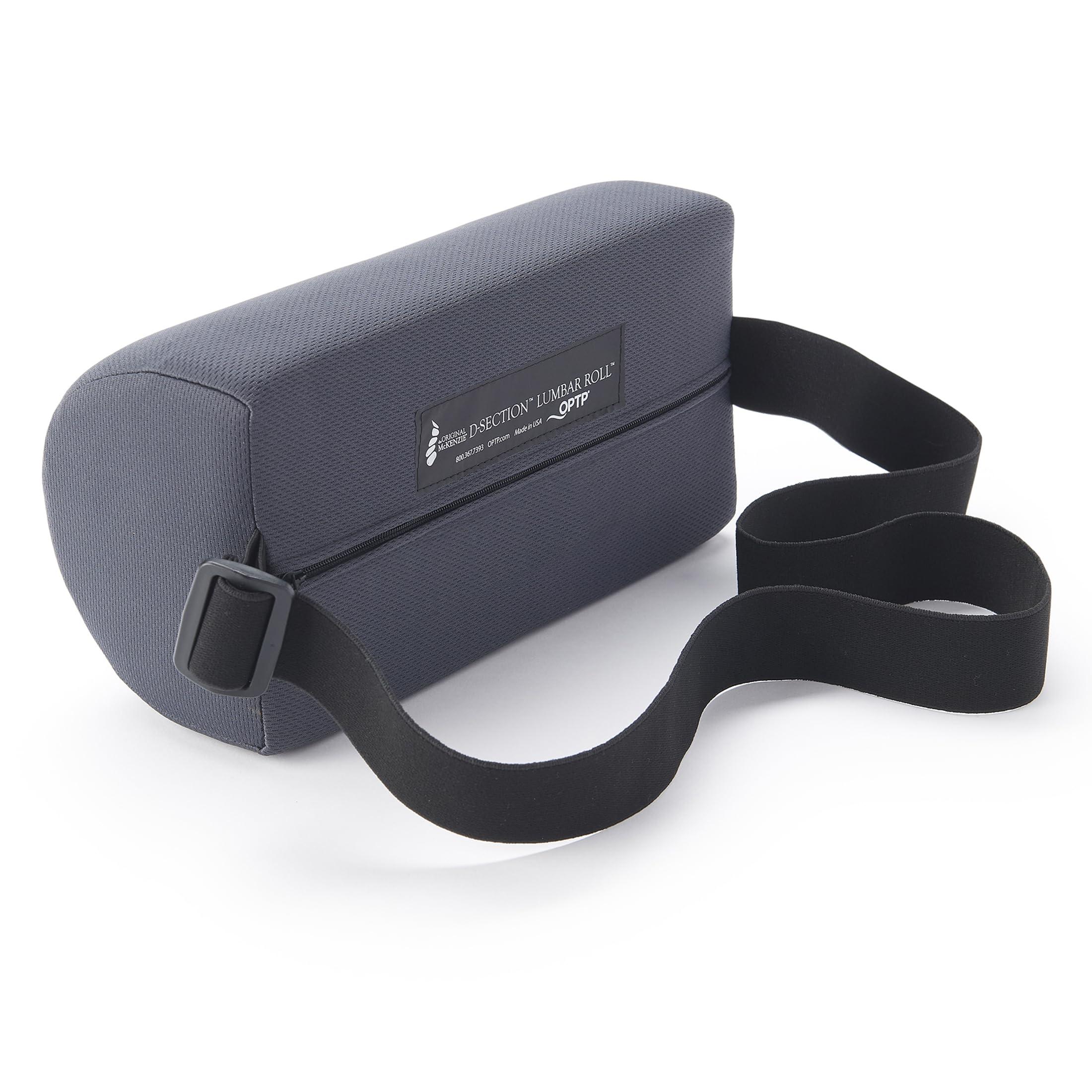 OPTP OPTP The Original McKenzie D-Section Lumbar Roll USA-Made Low Back Lumbar Support Pillow for Office, Back Pillow for Car and Travel. The Preferred Lumbar Pillow of Physical Therapists.