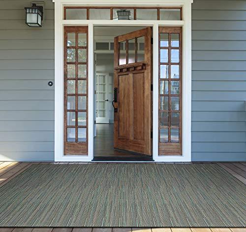 Couristan Couristan 2471/2200 Monaco Larvotto Runners, 2-Feet 3-Inch by 7-Feet 10-Inch, Blue