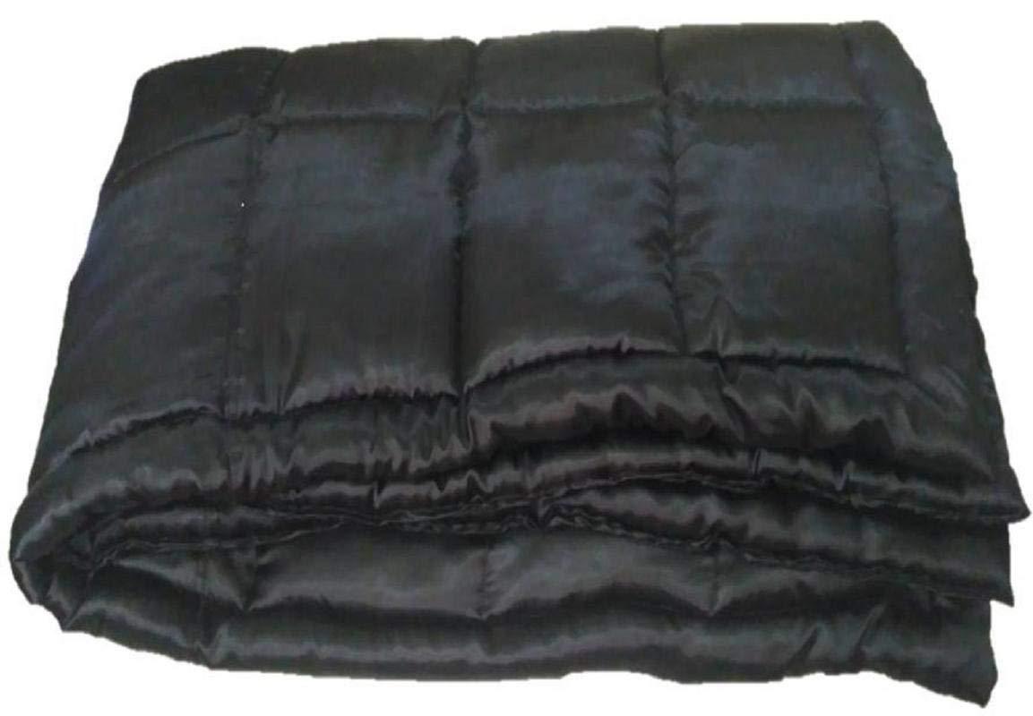 LINEN CLUB BEDDING Soft and Luxurious - Duvet Insert or Stand-Alone - 400 Thread Count 1-Piece Quilted Box Stitching Comforter - 300 GSM Microfiber Fill - 100% Silk Satin Solid - (Hot Pink - California King)