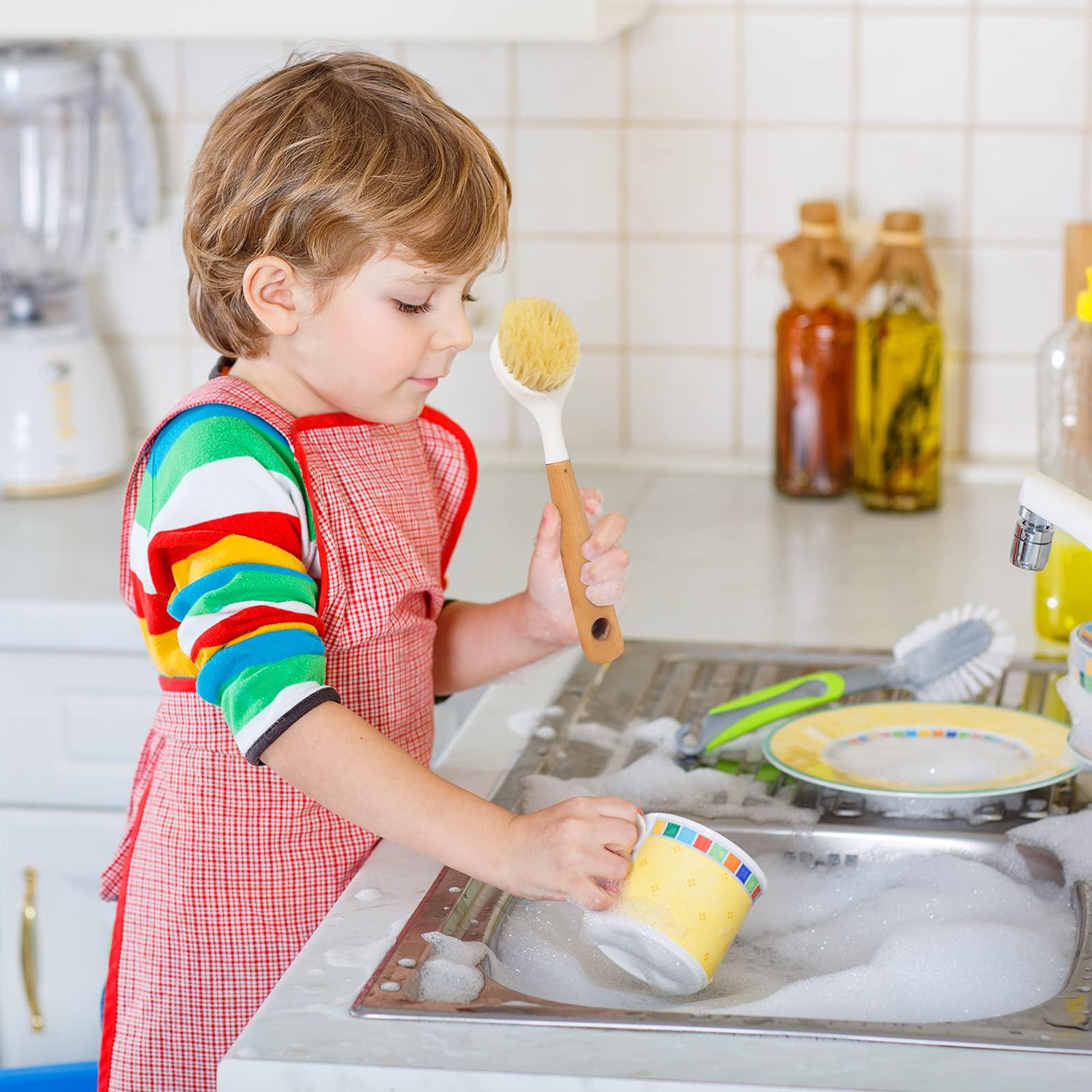 Haomaomao Bottle Brush, Bendable Long Handle Cleaner Brushes for Cleaning Neck Bottles, Baby Bottles, Water Bottles, Tumblers, Flask, Bird Feeder, Vase and Home Kitchen Sink Cleaning Brush