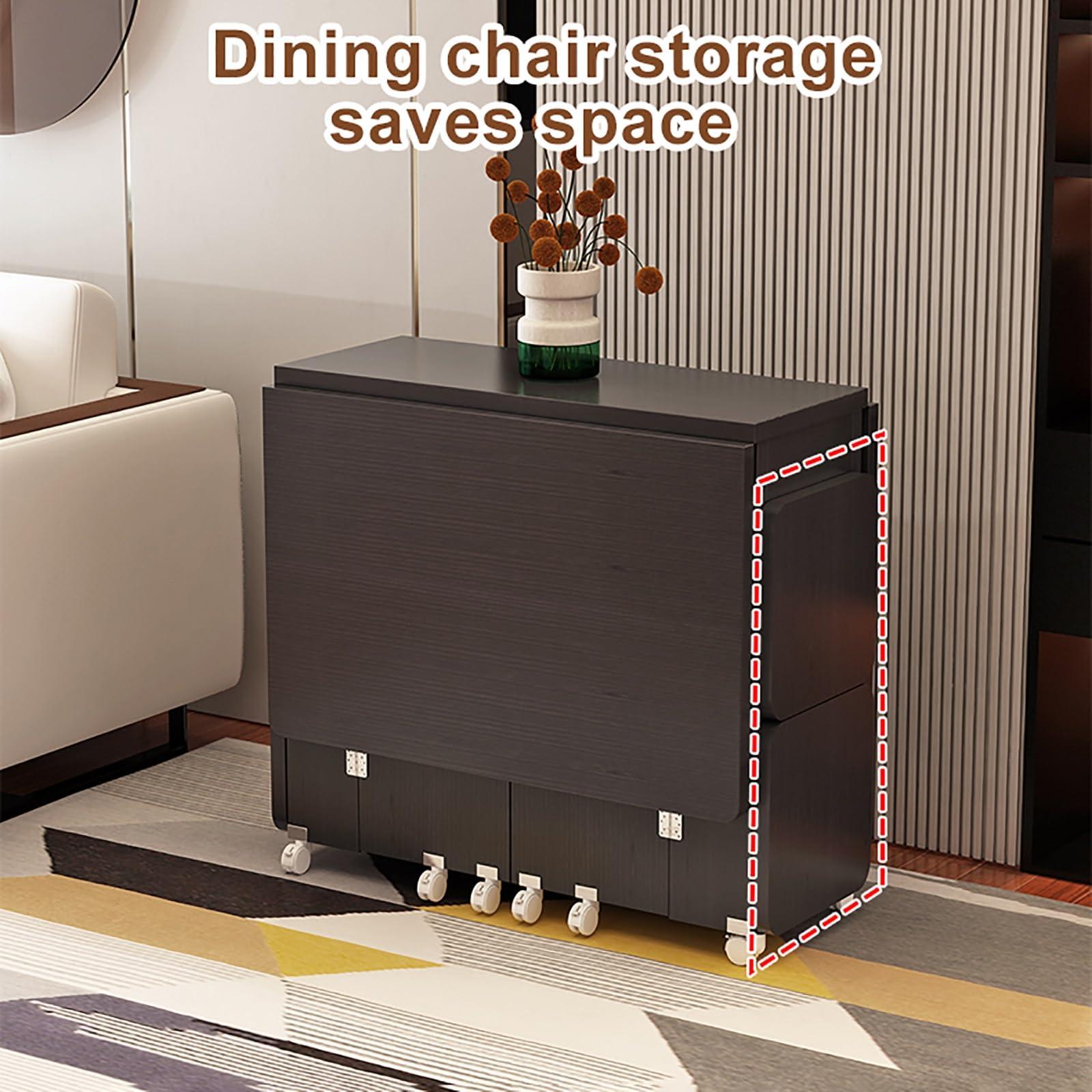 SFJATTA Square Dining Table And 4 Chairs Set, Foldable Tables And Chairs, Coffee Table And Chair Combination Balcony Living Room Dining Table, Used For Living Room And Kitchen Rest(Color:1.2m white suit 2)