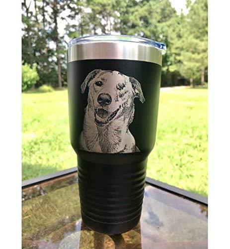 Generic Custom, photo engraved Stainless Steel Tumbler, with Lid, 30 oz, Personalized Vacuum Insulated Double Wall, Powder Coated