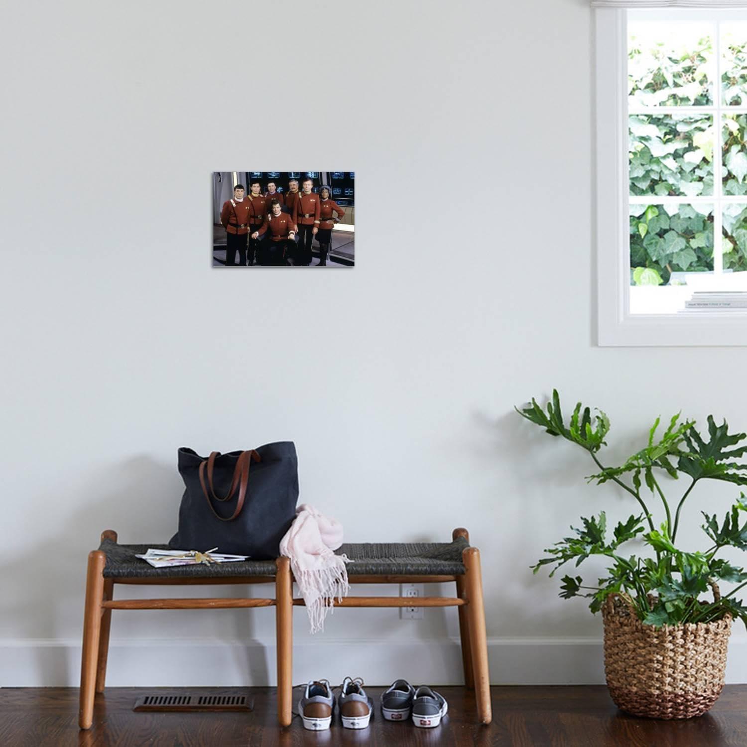 ART.COM ART.COM Stretched Canvas Print Cast of Star Trek V: The Final Frontier, 1989 (photo), 18\" x 12\"